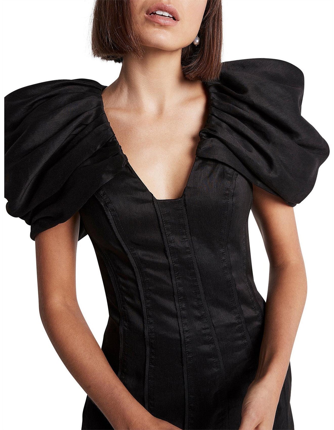 Aje Admiral Butterfly Sleeve Midi Dress