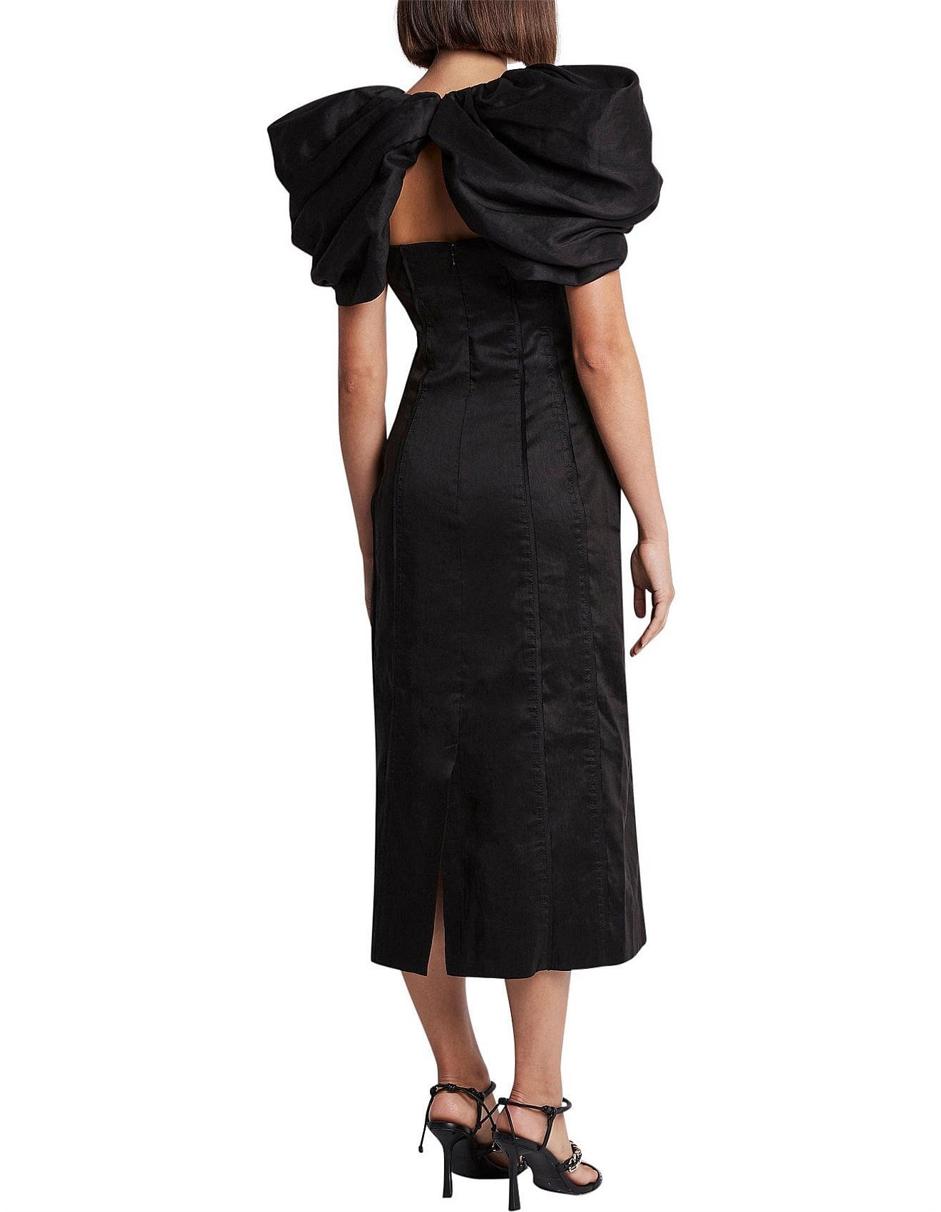 Aje Admiral Butterfly Sleeve Midi Dress