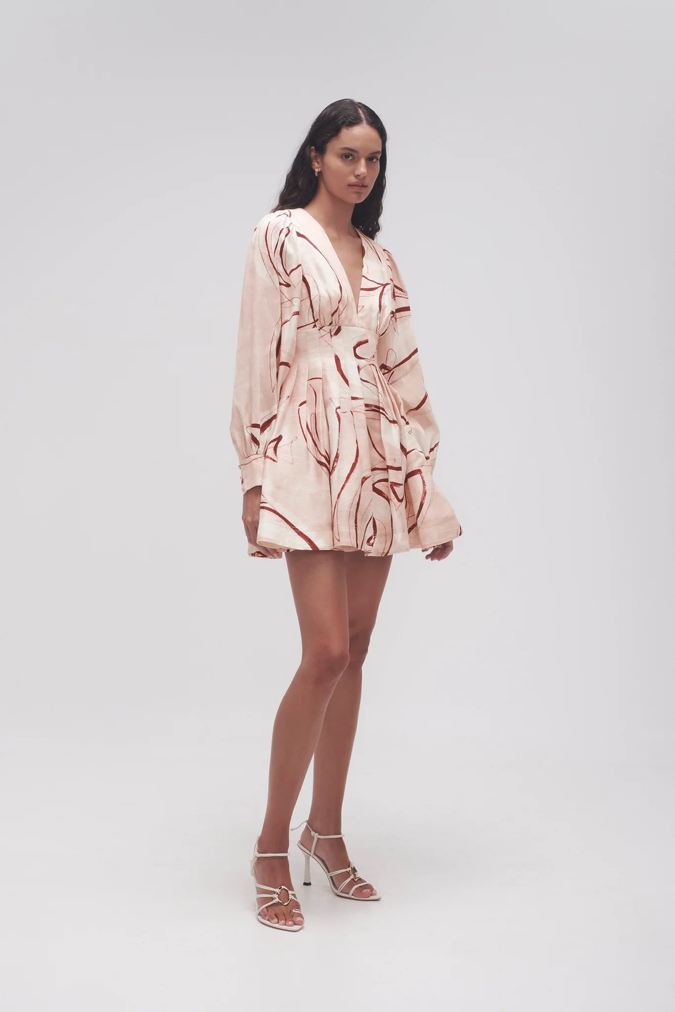 Aje Amelia Plunge Mini Dress