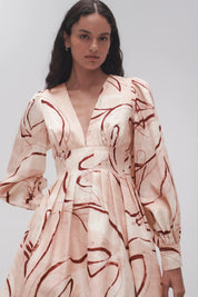 Aje Amelia Plunge Mini Dress