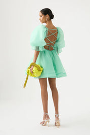 Aje Astrid Tie Back Mini Dress