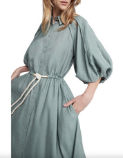 Aje Bonjour Belted Shirtdress Dress