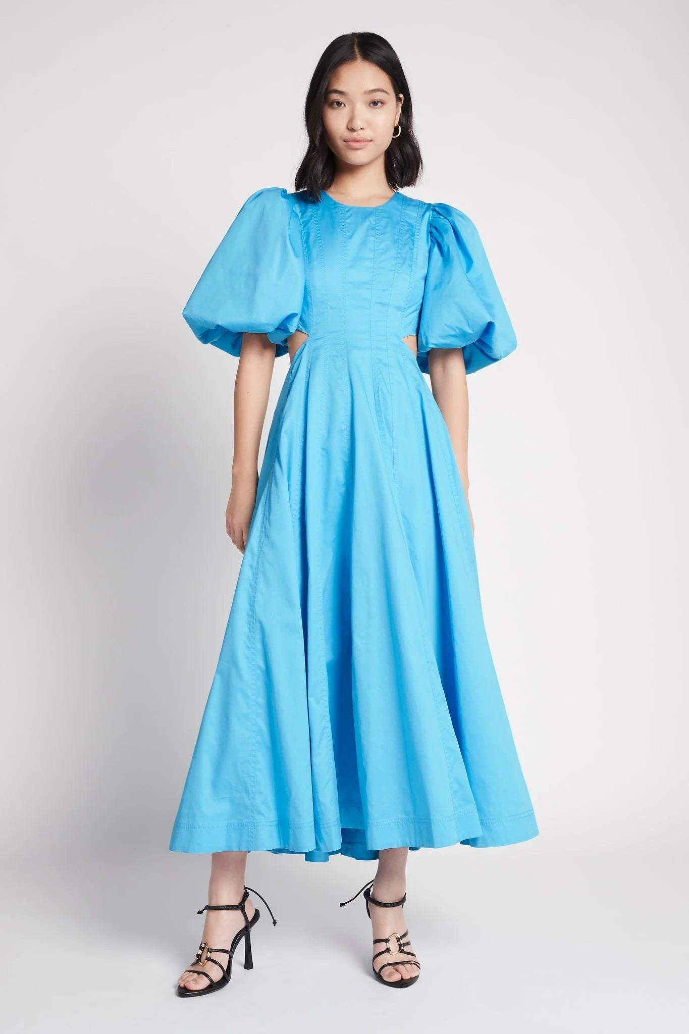 Aje Cerulean Falling Water Maxi Dress
