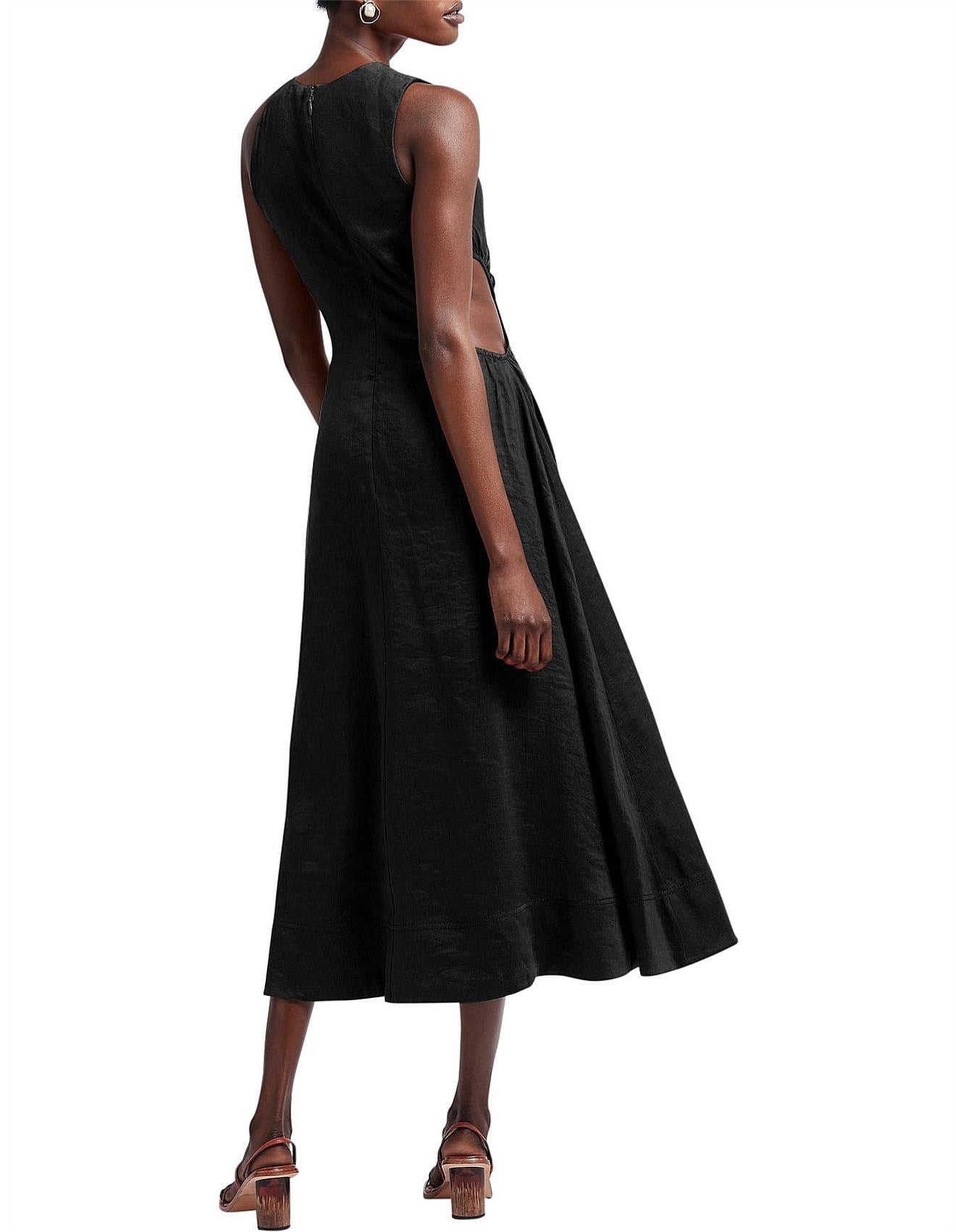 Aje Chateau Cut Out Midi Dress