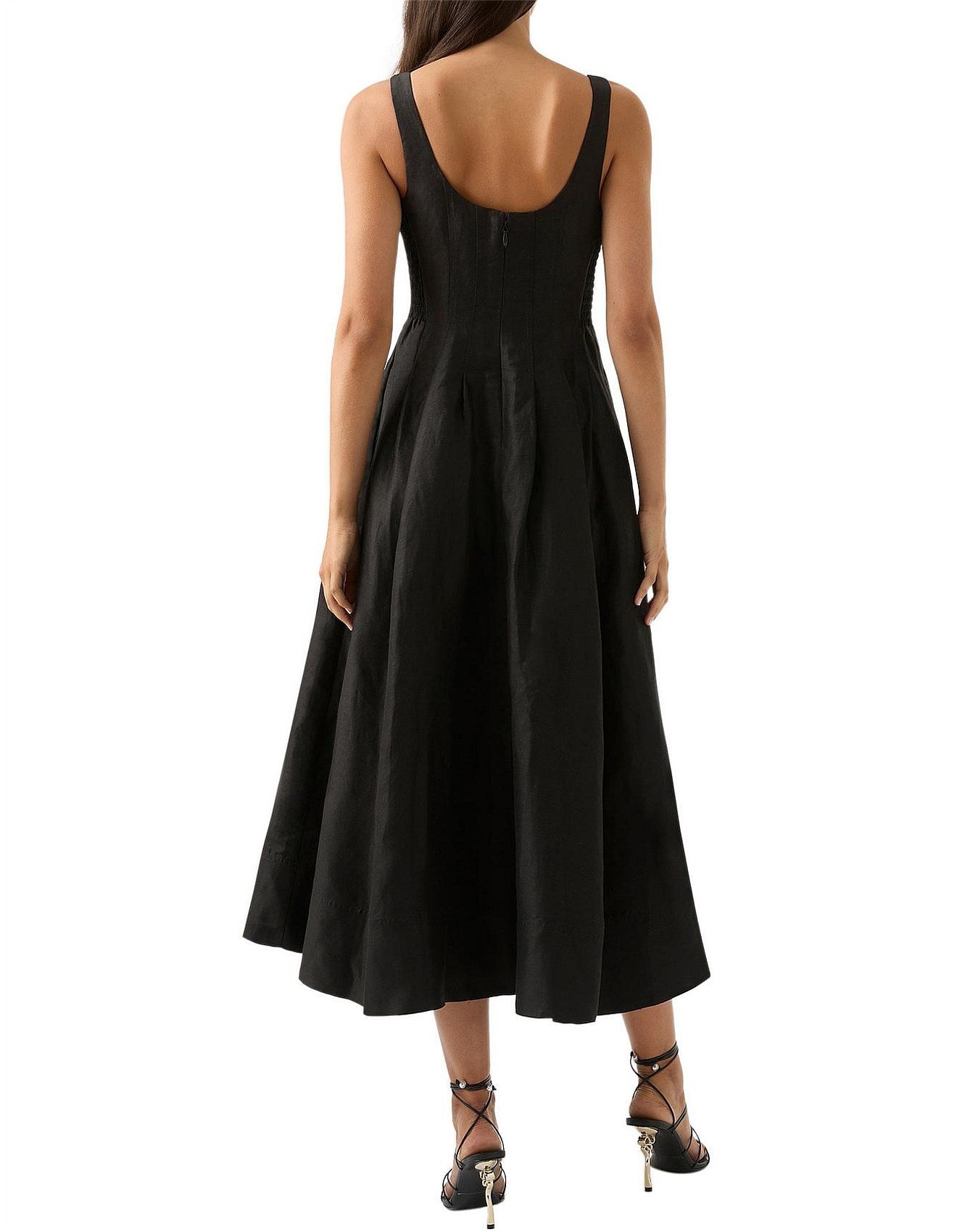 Aje Divinity Pearl Pin Midi Dress
