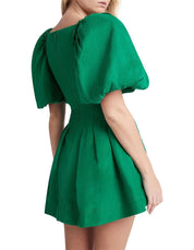 Aje Dusk Knot Puff Sleeve Mini Dress