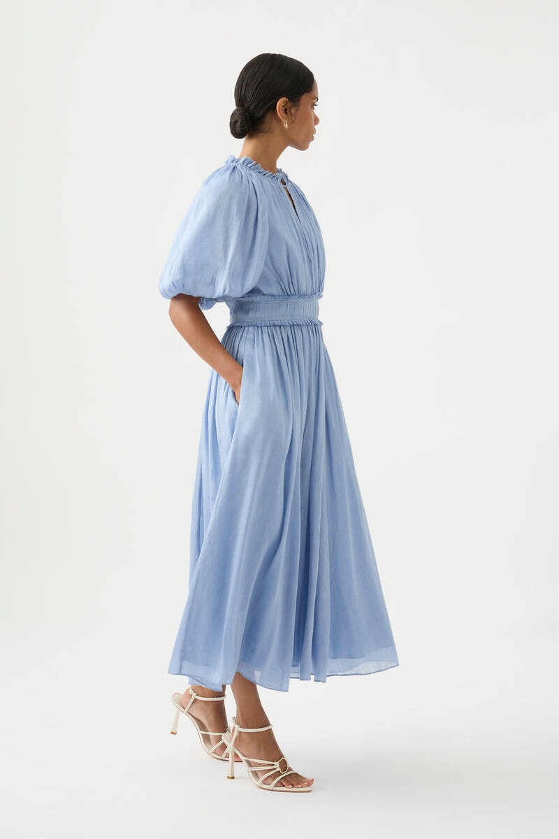 Aje Elysium Blouson Midi Dress
