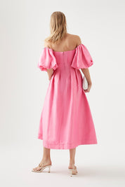 Aje Eugenie Off Shoulder Midi Dress