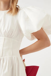 Aje Gianna Puff Sleeve Mini Dress