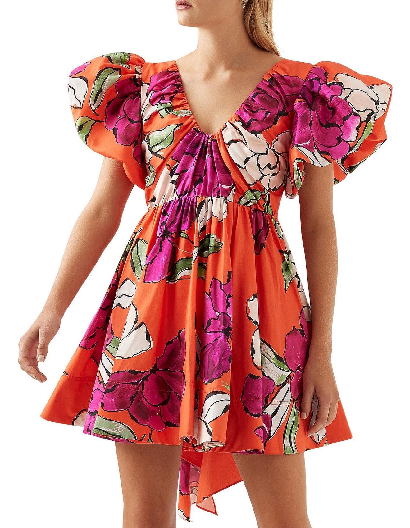 Aje Gretta Bow Back Mini Dress