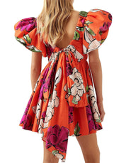 Aje Gretta Bow Back Mini Dress
