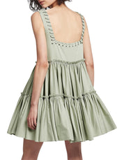 Aje Hushed Mini Dress Green