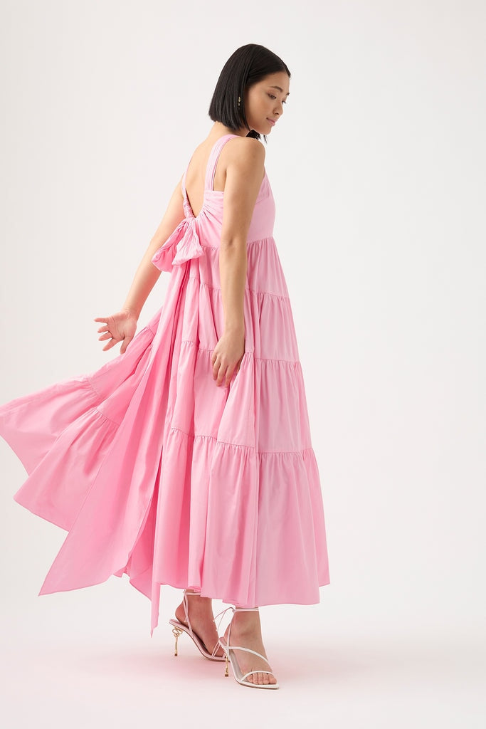 marguerite halter maxi dress Marguerite Tie Back Maxi Dress – Eastend Wardrobe