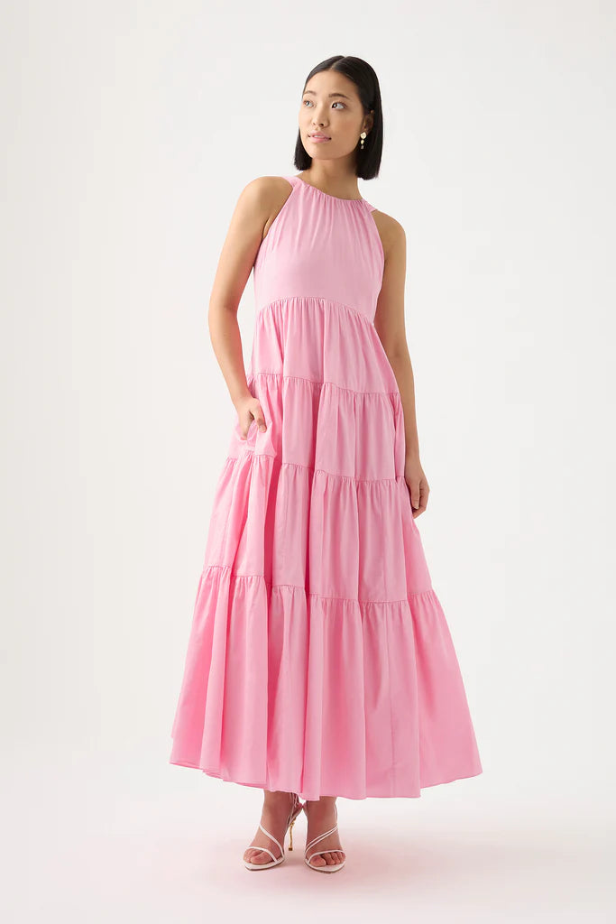 Aje Marguerite Tie Back Maxi Dress
