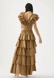 Aje Rhythmic Frill Set Willow Dress