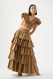 Aje Rhythmic Frill Set Willow Dress