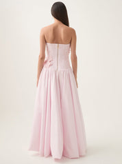 Aje Splendour Flower Gown Pastel Pink Dress