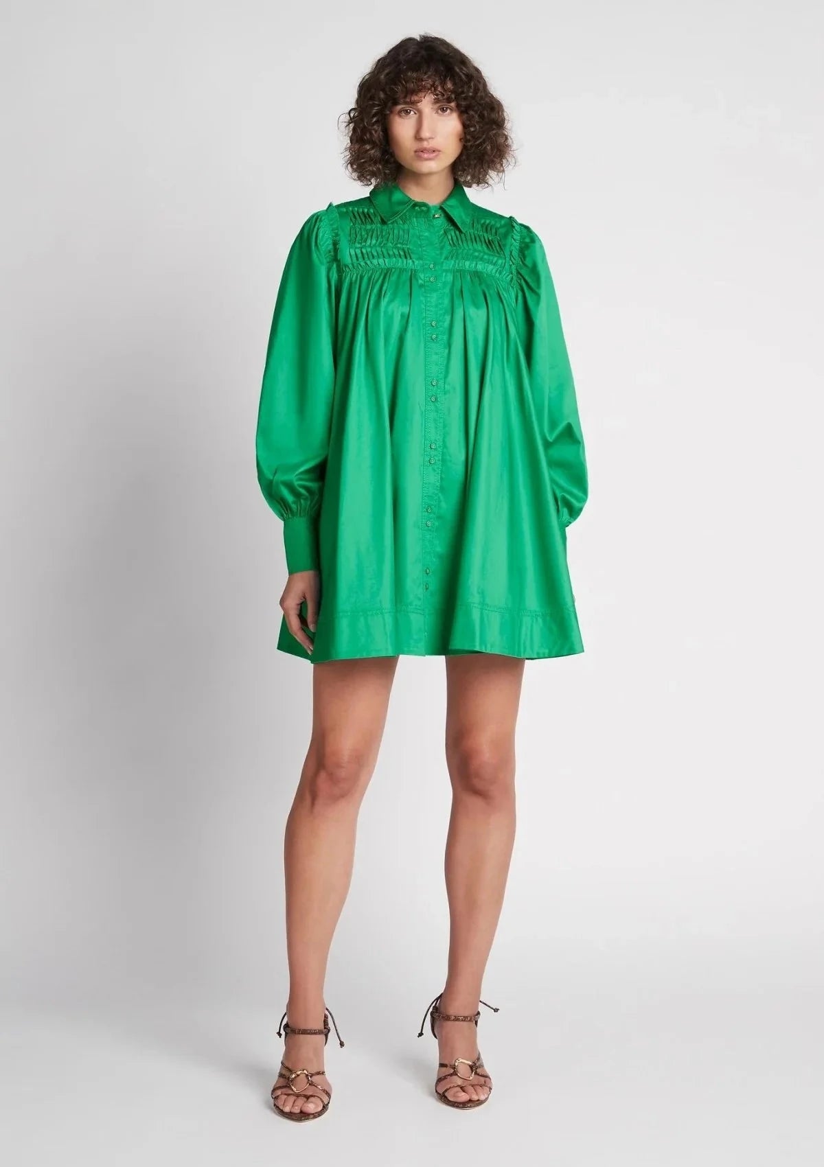 Aje Tidal Tucked Smock Mini Dress Dress