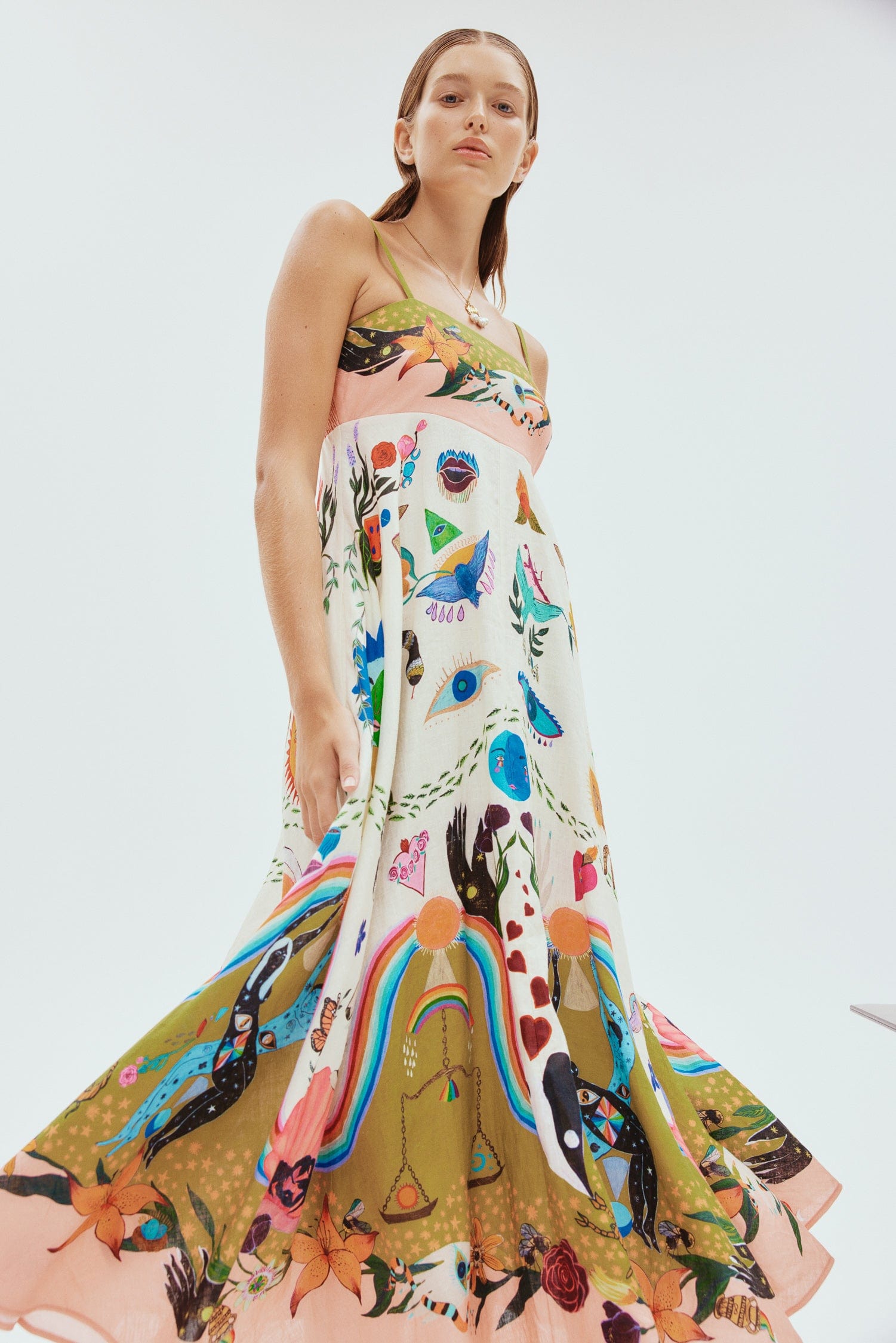 Alemais Evergreen Sundress
