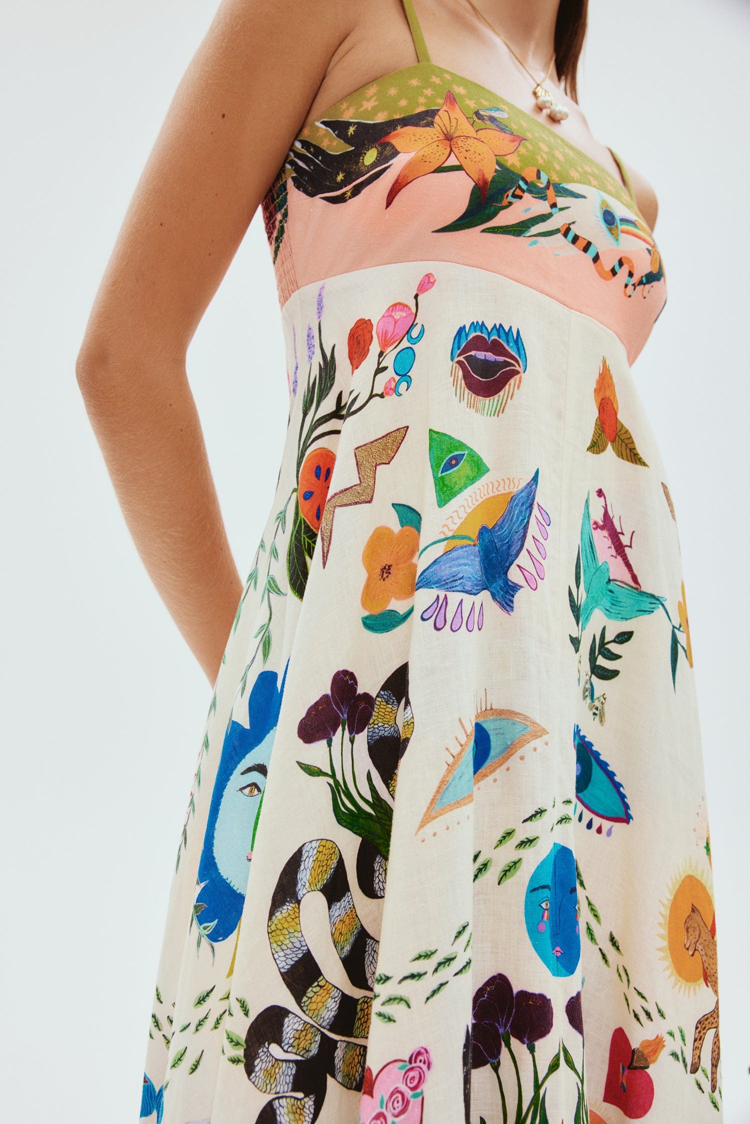 Alemais Evergreen Sundress