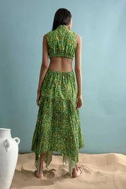 Alemais Phyllis Twist Front Pleat Dress