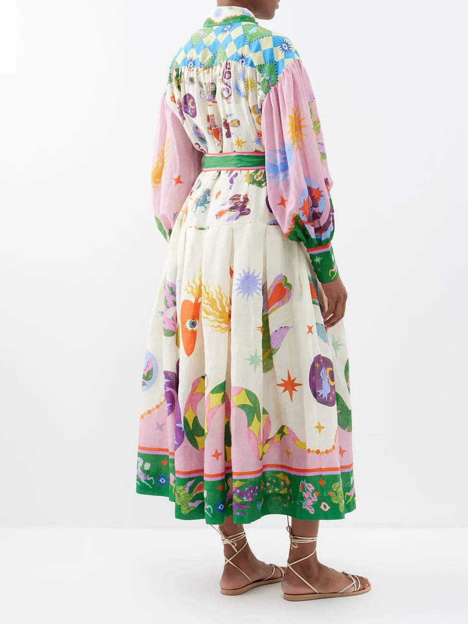 Alemais Seeker Shirtdress in Multi