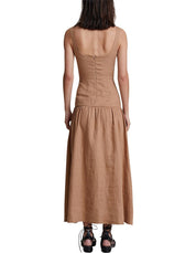 Bec & Bridge Camel Almos Midi Dress