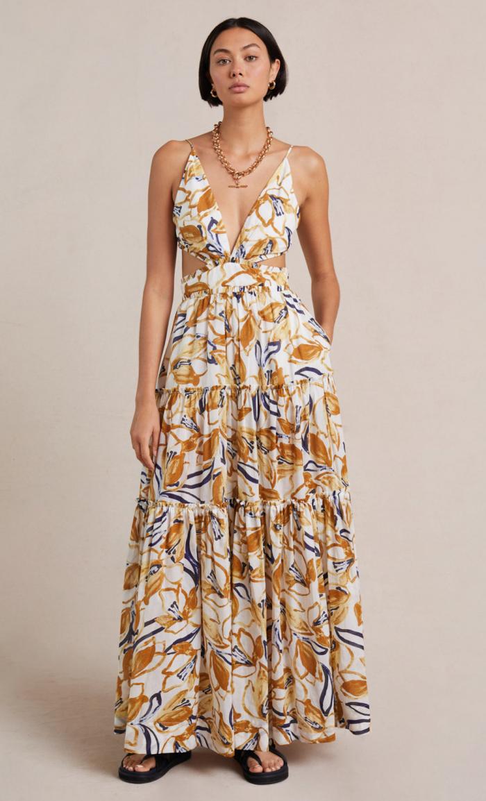 Eugenie Maxi Dress Print – Eastend Wardrobe
