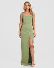 Derma Department Portia Gown Sage