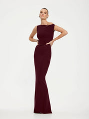 Effie Kats Inaya Gown Wine Dress