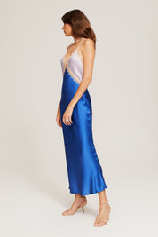 Ginia Sadie Dress In Lilac/Lapis