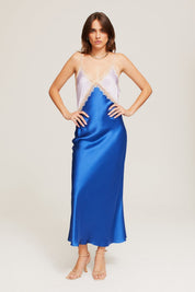 Ginia Sadie Dress In Lilac/Lapis