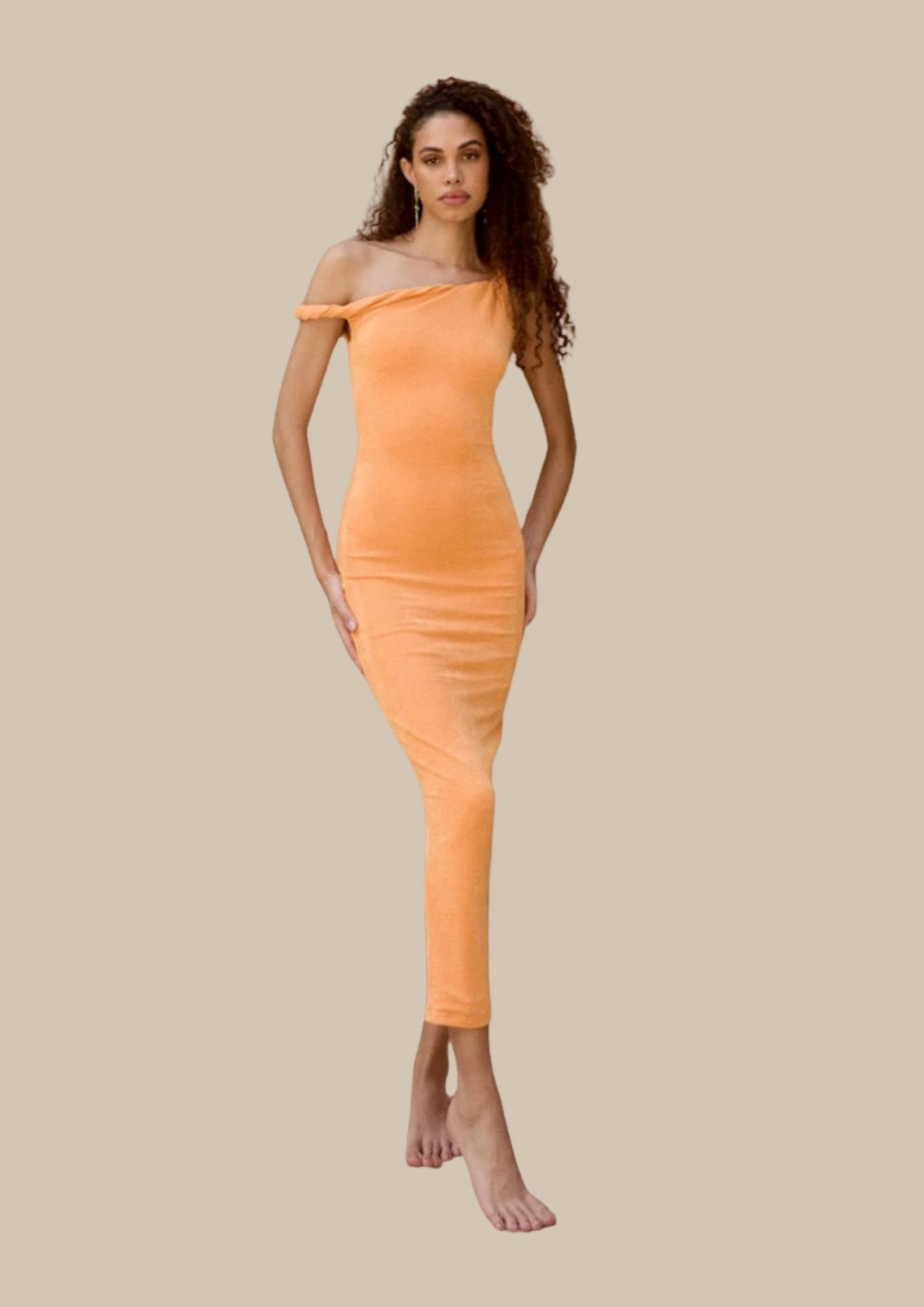 The Long Poppy Dress Orange – Eastend Wardrobe