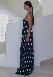 L'idee Black Tie Gown - Polka Noir Dress
