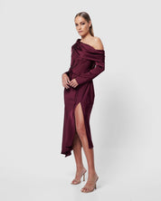 Mossman Two Souls Midi Dress Wine