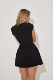Odd Muse The Ultimate Muse Cap Sleeve Mini Black Dress