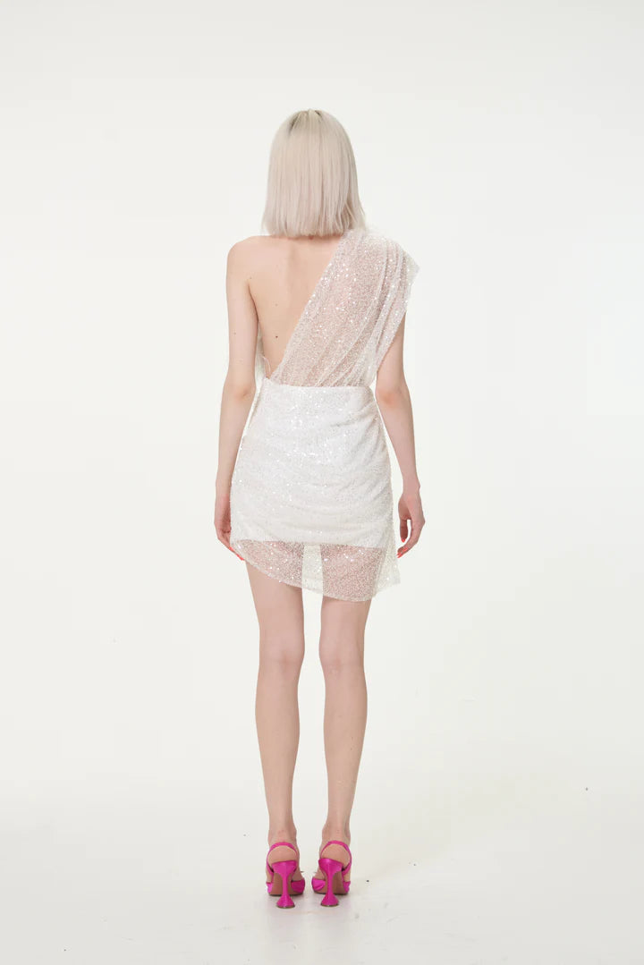 Par Violet End Scene Dress White
