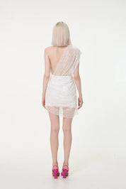 Par Violet End Scene Dress White