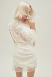 Par Violet End Scene Dress White