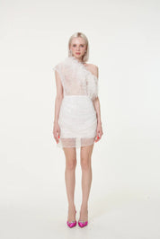 Par Violet End Scene Dress White