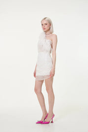 Par Violet End Scene Dress White