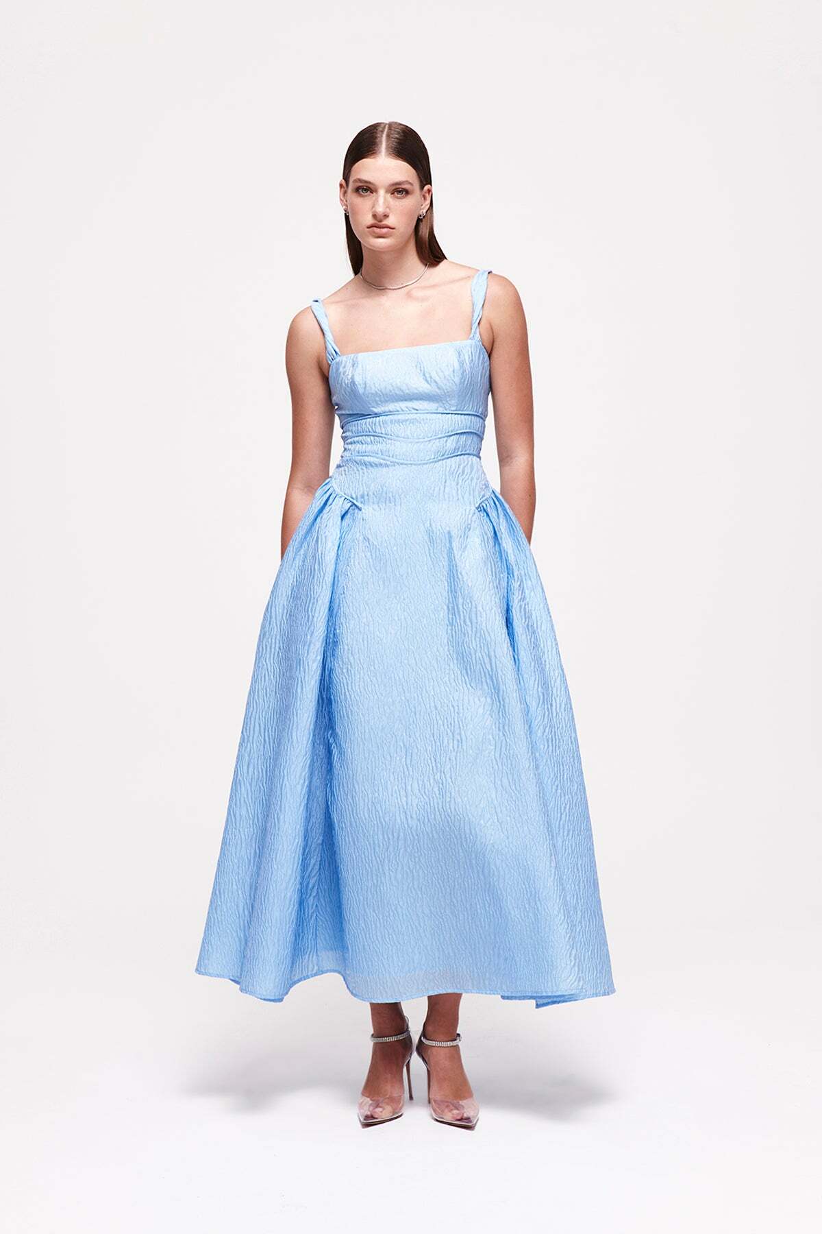 Sophy Strap Dress Blue – Eastend Wardrobe