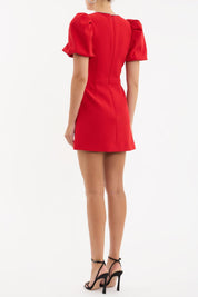 Rebecca Vallance Karina Puff Sleeve Mini Dress Dress