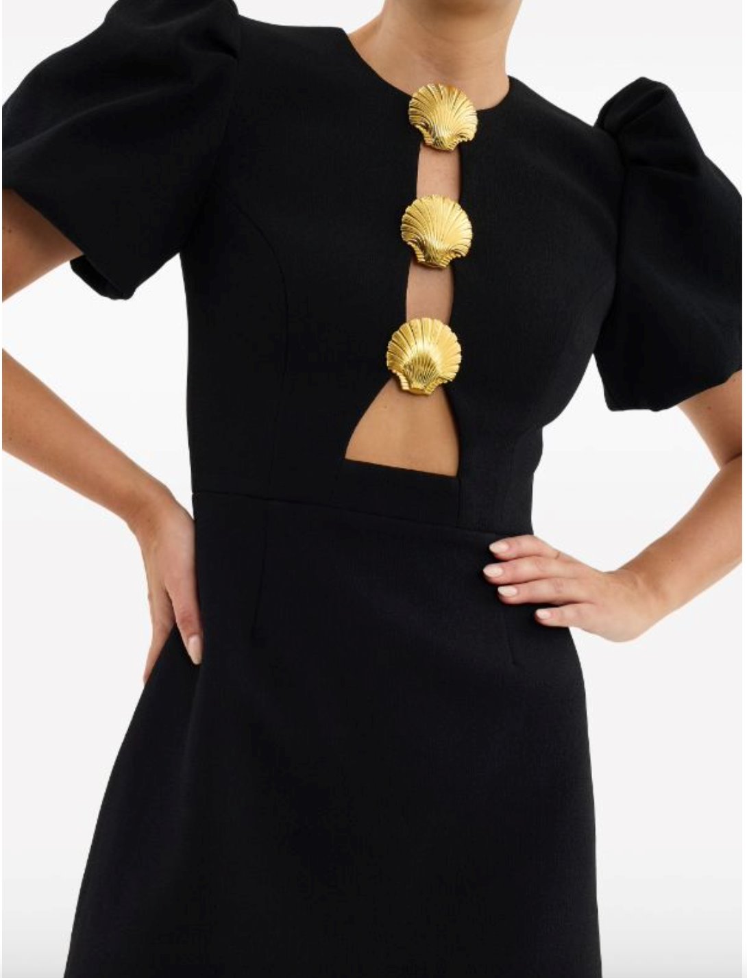 Rebecca Vallance Sirene Puff Sleeve Mini Dress Dress