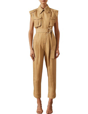 Shona Joy Matilda Linen Utility Jumpsuit