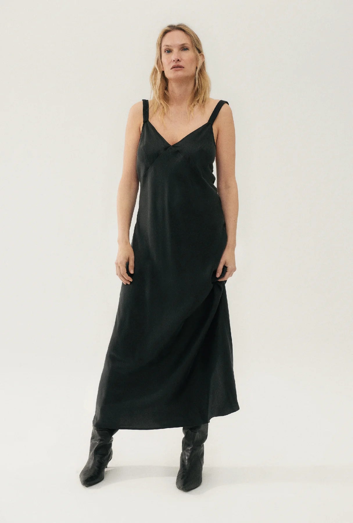 Silk Laundry Deco Ruched Dress
