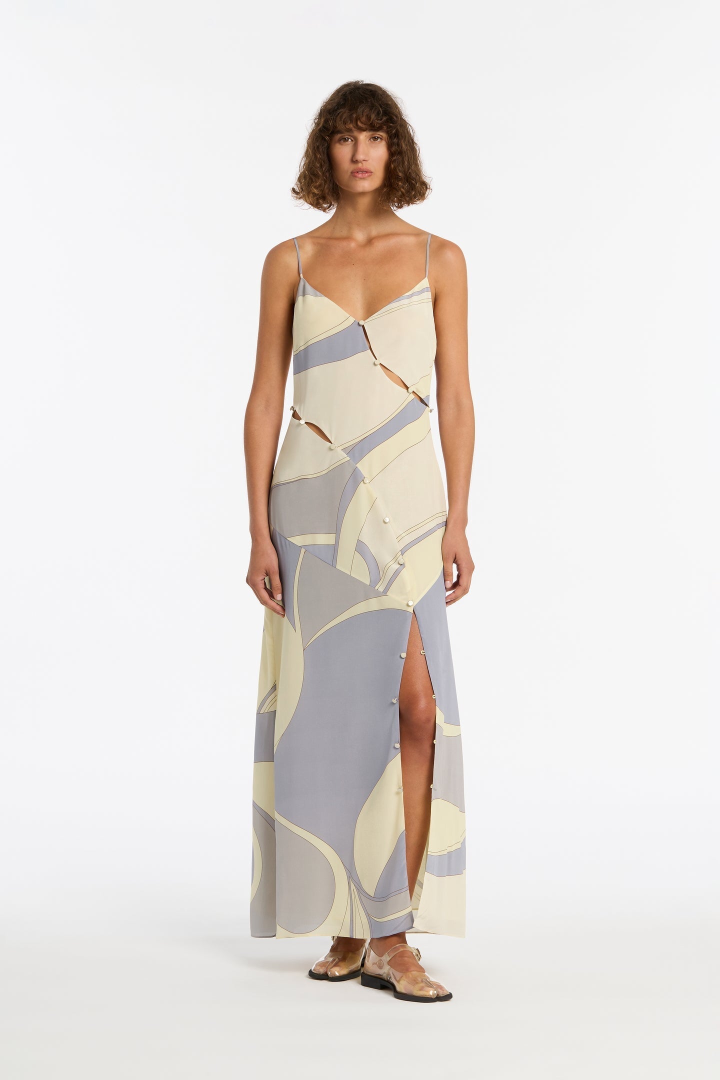 SIR Adrianna Buttoned Slip Dress