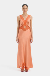 SIR Aries Cut Gown Peach