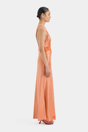 SIR Aries Cut Gown Peach