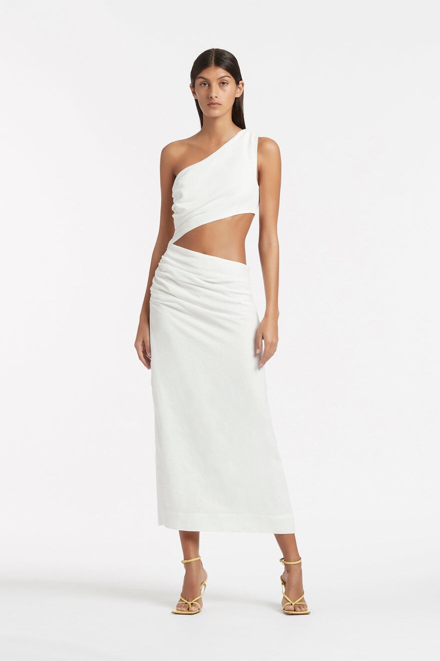 sir the label one shoulder dress SIR. - The Emelie One Shoulder Dress | Available online now | On our girl  @izisimundic | #sirthelabel